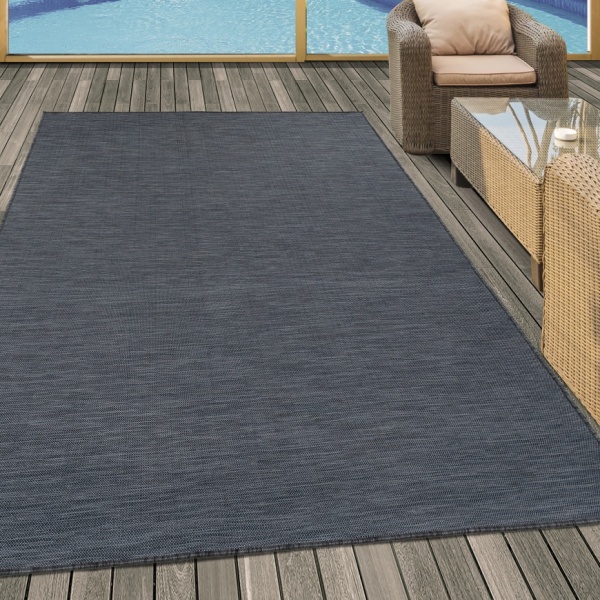 Mambo Outdoor/Indoor Black Rug